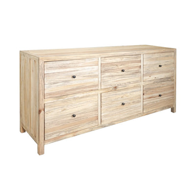 Sonoma 6 Drawer Buffet Distressed Natural