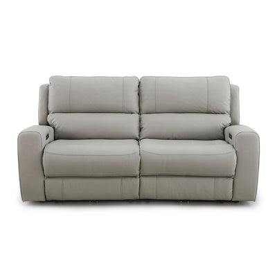 Montana 2 Seater Leather Electric Recliner Sofa Cloudy Sky