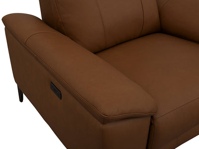 Waldorf Powered Leather Recliner Chair Pecan
