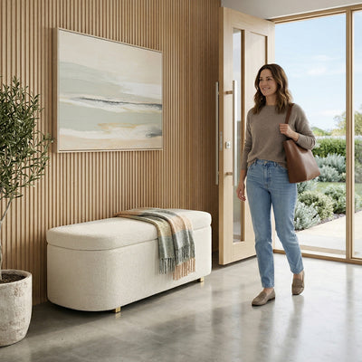 Aura Storage Ottoman