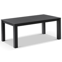 Kingscliff 1800 Outdoor Rectangle Aluminium Dining Table Charcoal