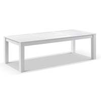 Kingscliff 2500 Outdoor Rectangle Aluminium Dining Table White