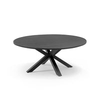 Beachport Outdoor 1800 Round Aluminium Dining Table Charcoal