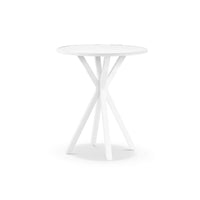 Beachport Outdoor 900 Round Aluminium Bar Table White
