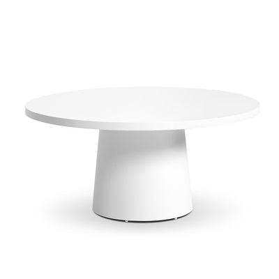 Esperance Outdoor 1600 Round Ceramic Top Dining Table White