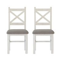 Set of 2 - Byron Dining Chair with Cushion Seat Mineral