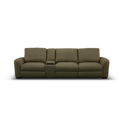 Retreat 3 Seater Electric Recliner with Console Moss Green