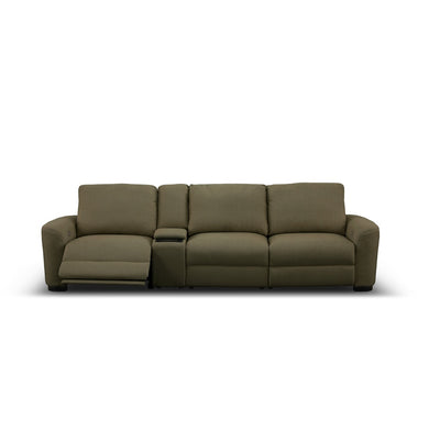 Retreat 3 Seater Electric Recliner with Console Moss Green