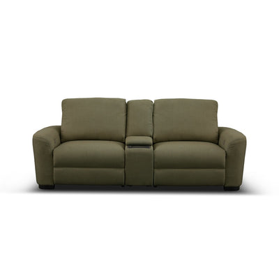 Retreat 2 Seater Electric Recliner with Console Moss Green