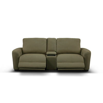 Retreat 2 Seater Electric Recliner with Console Moss Green