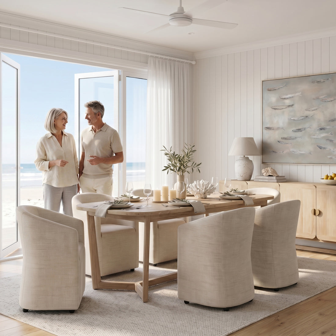 Finland Rubberwood Dining Table 2500 | 1825 Interiors