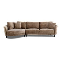 Aura 3 Seater Sofa with LHF Chaise Mocha