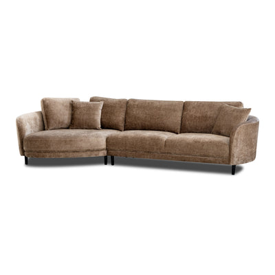 Aura 3 Seater Sofa with LHF Chaise Mocha
