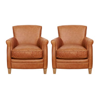 Harrods Leather Occasional Chair - Set of 2