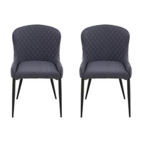Set of 2 - Milton Dining Chair Grey