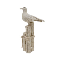 Victor Resin Gull on Perch Whitewash Small