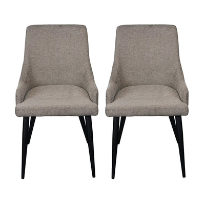 Set of 2 - Nomad Dining Chair Mid-Grey
