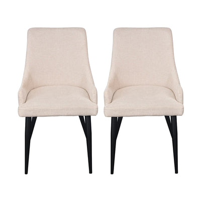 Set of 2 - Nomad Dining Chair Natural Beige