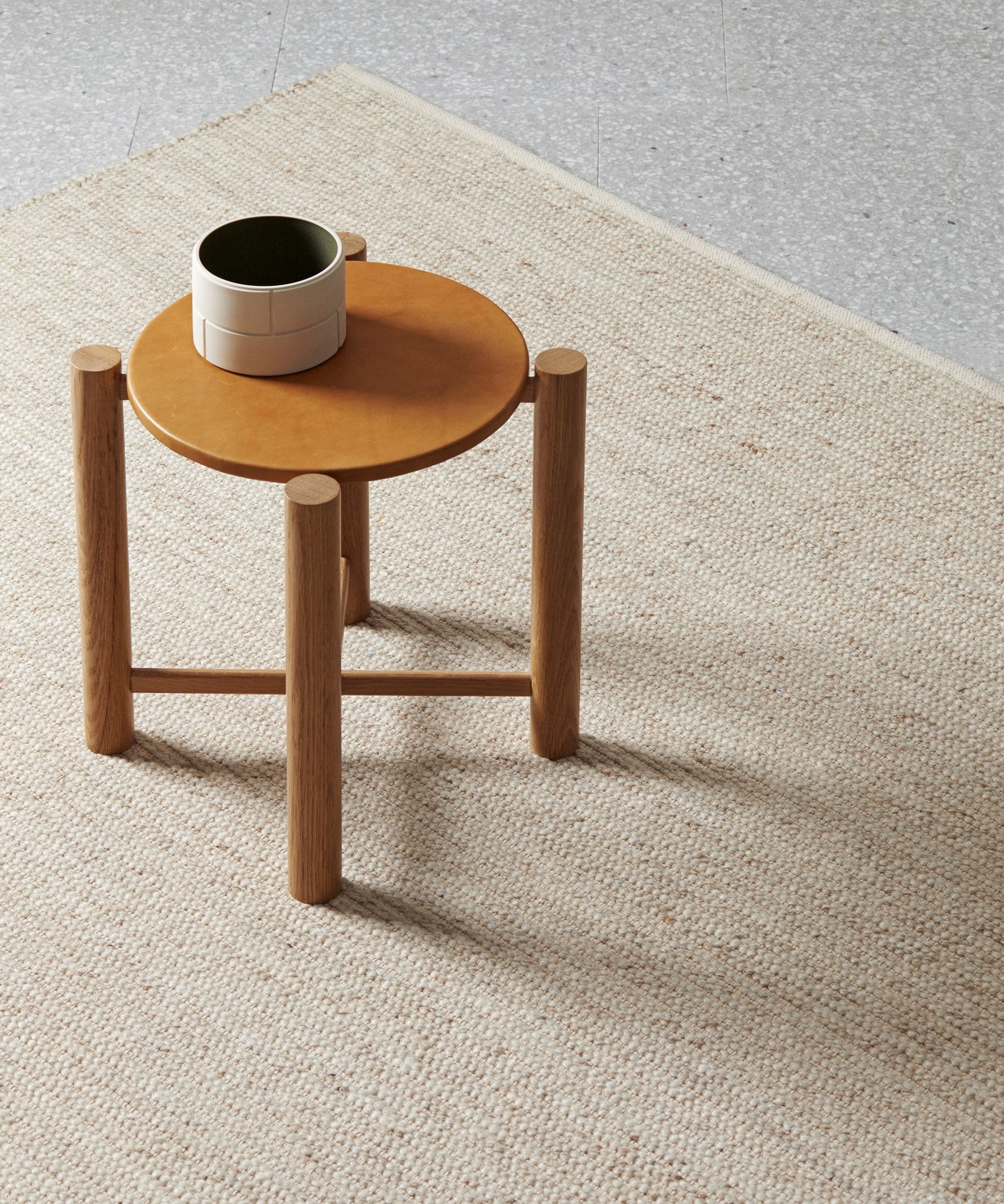 Andes Handwoven Textured Rib Rug Sandstorm Large