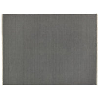 Fabien Textured Chunky Wool Rug with Contrast Fringe Echo