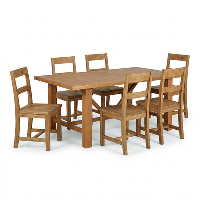 Vintage 1800 Dining Table with Vintage Dining Chairs