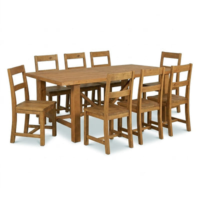 Vintage 2100 Dining Table with Vintage Dining Chairs
