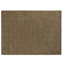 Silvio Handwoven Trend Plain with Fringe Border Rug Walnut