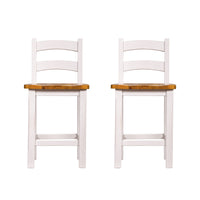 Set of 2 - Tuscan Breakfast Stool with Back