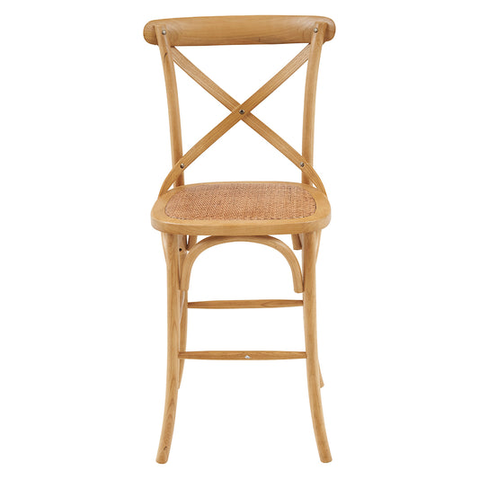 French Cross Breakfast Stool Natural