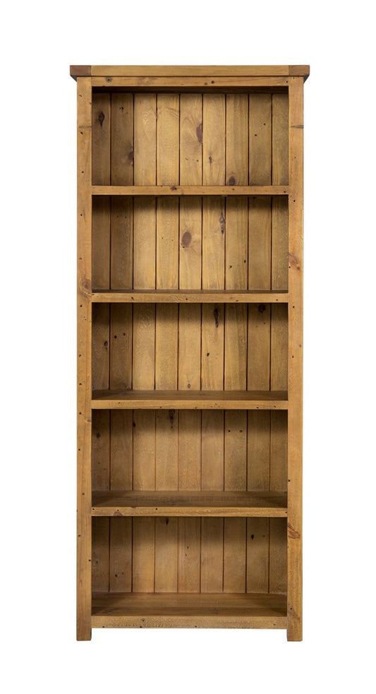 Charleston Rustic Tawny Large Bookcase | 1825 Interiors