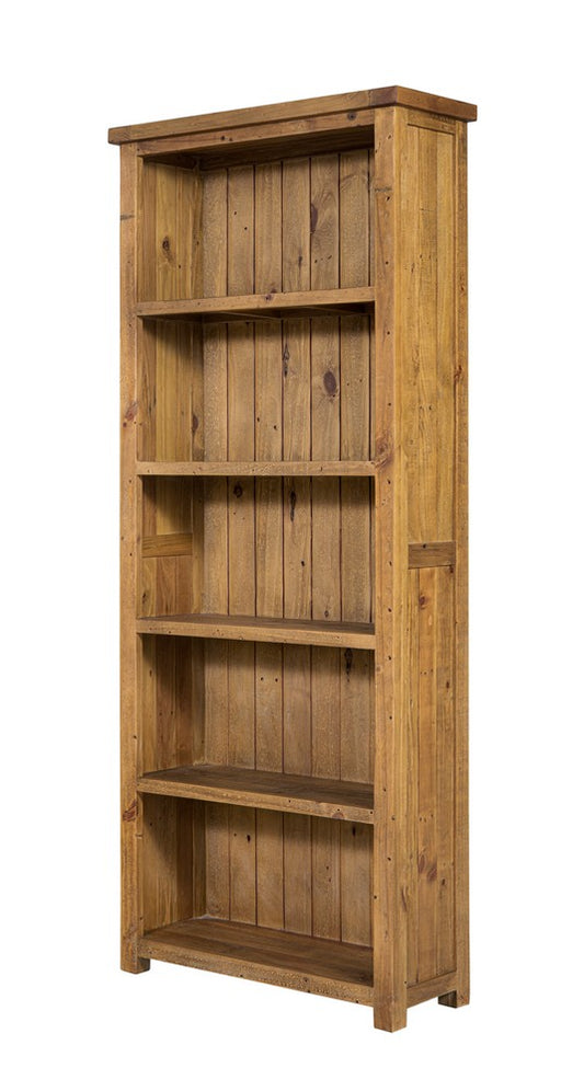 Charleston Rustic Tawny Large Bookcase | 1825 Interiors
