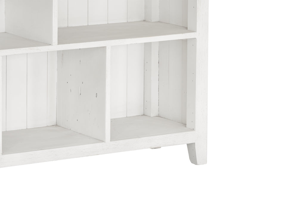 White clearance lowline bookcase