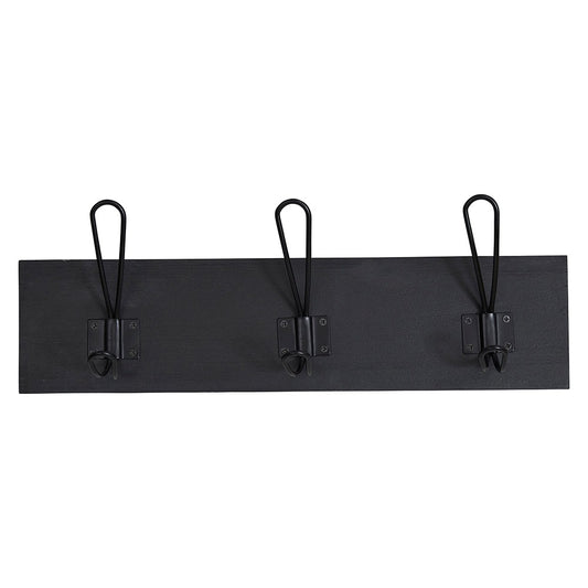 Wilberforce 3 Black Coat Hooks Afterpay Zip 1825 Interiors