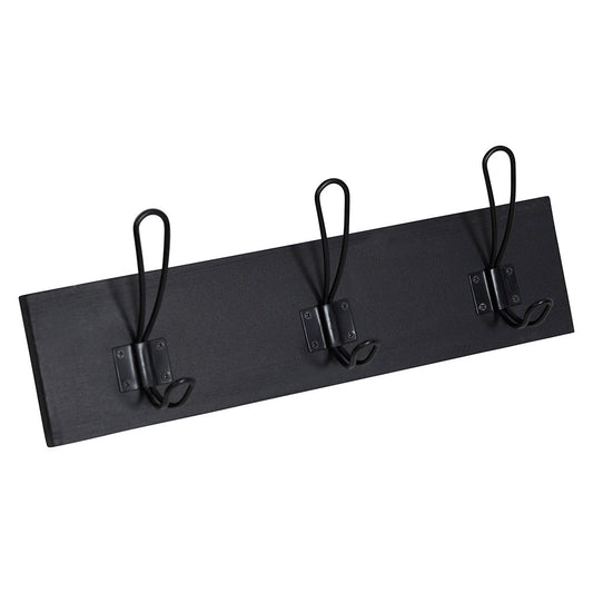 Wilberforce 3 Black Coat Hooks Afterpay Zip 1825 Interiors