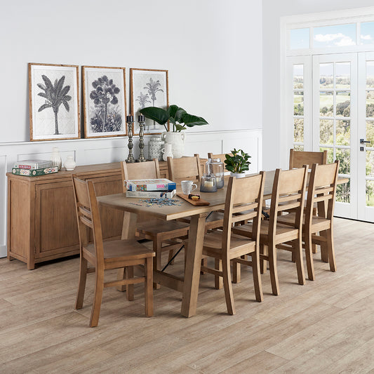 Seadrift 2550 Reclaimed Timber Dining Table 1825 Interiors