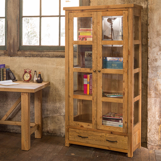 Vintage Timber Display Cabinet, Afterpay, Zip