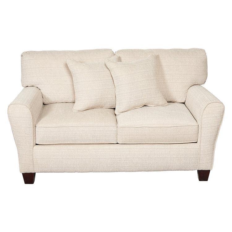 Dynasty Cream 2 Seater Sofa With Two Scatter Cushions