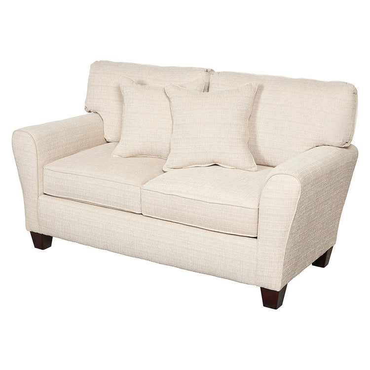 Dynasty Cream 2 Seater Sofa With Two Scatter Cushions