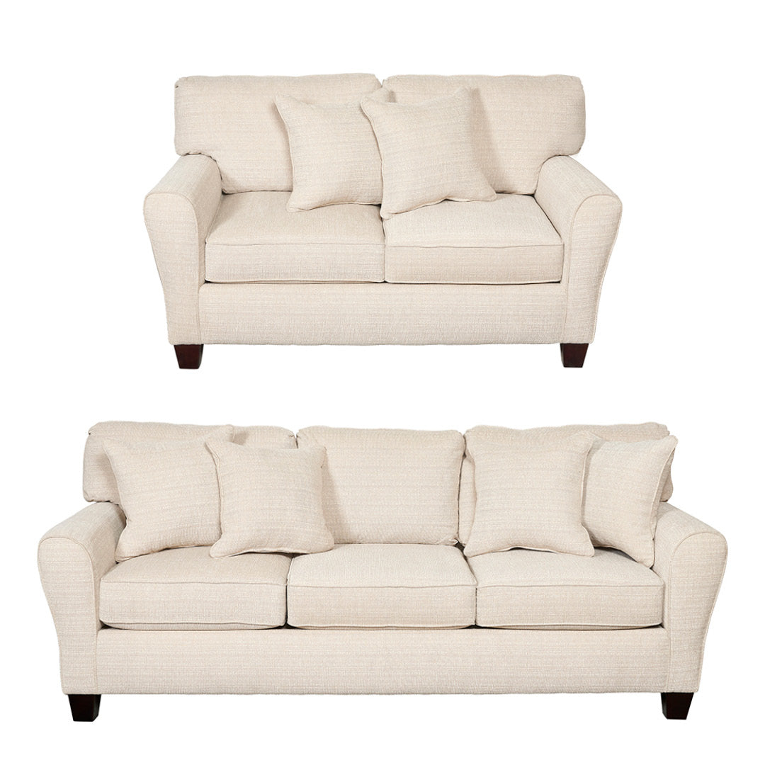 Dynasty 3 And 2 Seater Sofas Set With 2 Scatter Cushions